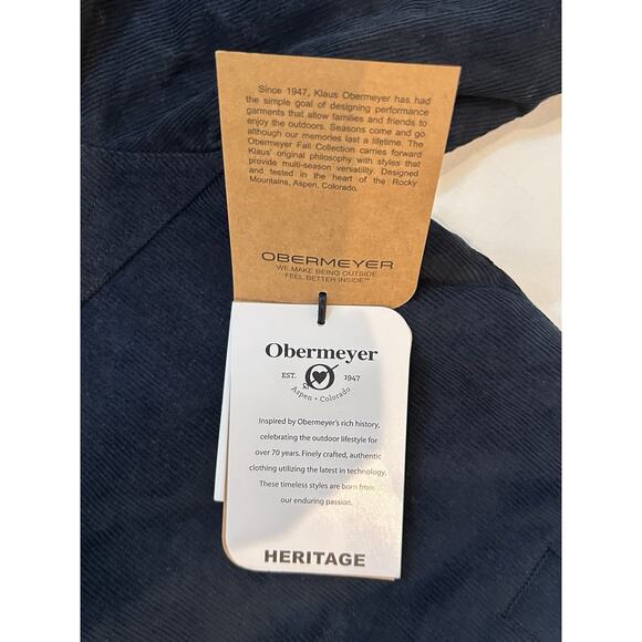 Obermeyer Condor Corduroy Jacket Black Men’s XL Sherpa Fleece Lined Coat Snap - Picture 13 of 16